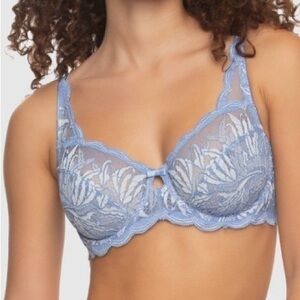 Paramour full figure unlined stretch lace bra